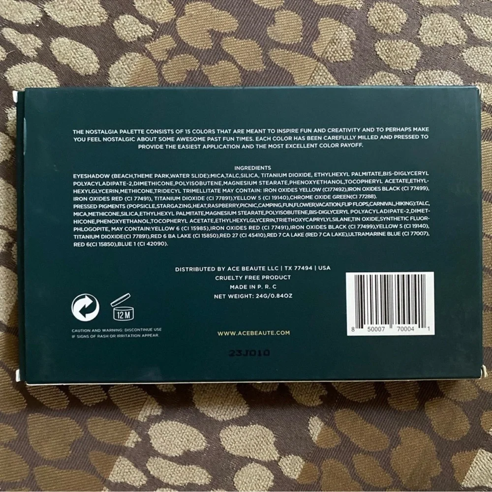 Ace Beautē | Nostalgia Eyeshadow Pallette